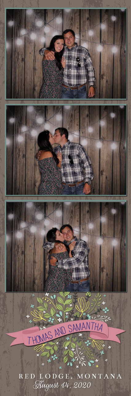 Sammy and Thomas Wedding | View more photos from the event at gallery.photoboothbillings.com/u/PhotoBoothBillings/Sammy-and-Thomas-Wedding